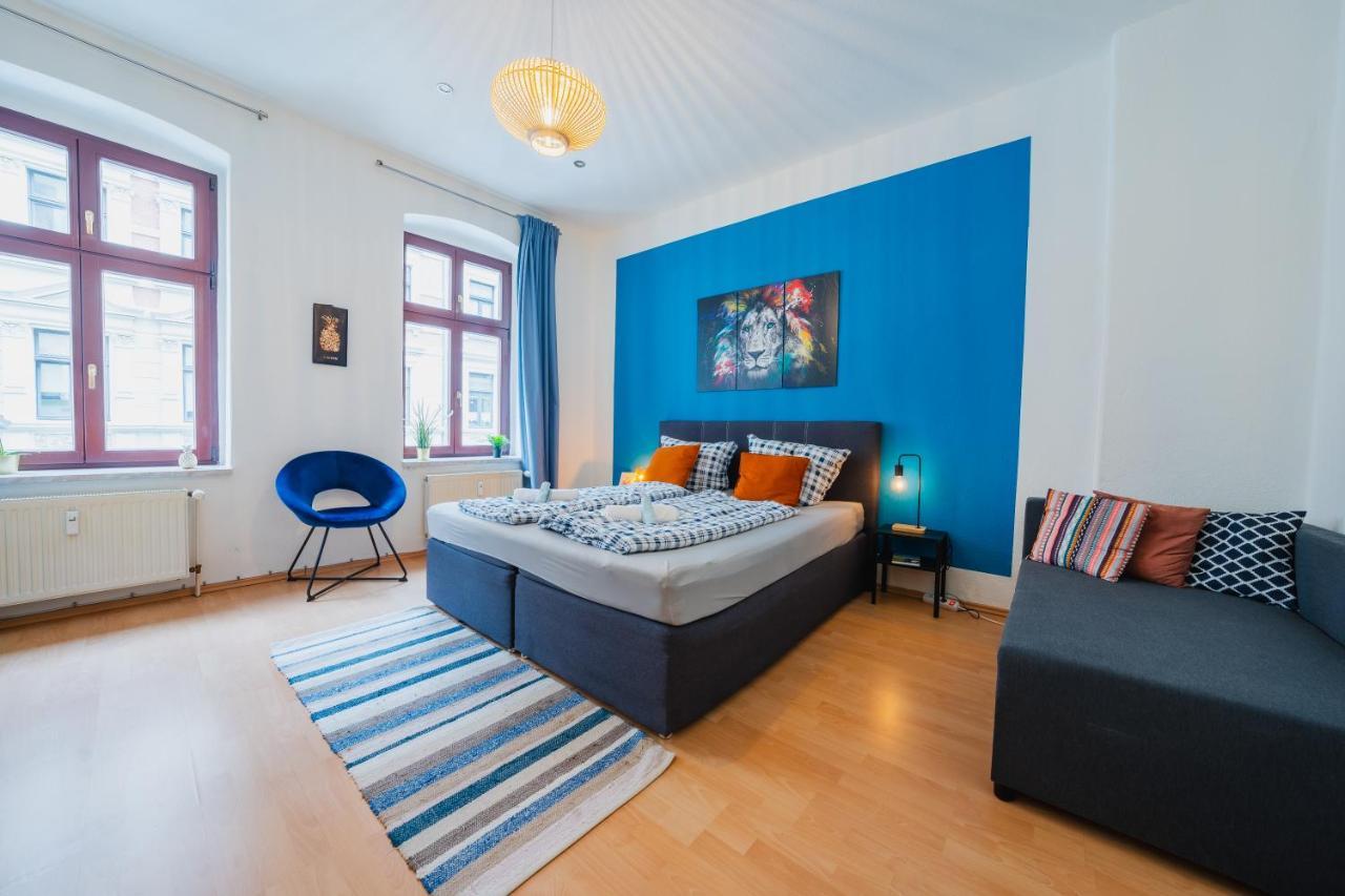 Blue Chili 08 - Magdeburg 2-Zimmer Altbau, Wi-Fi, 5 Pax Buitenkant foto